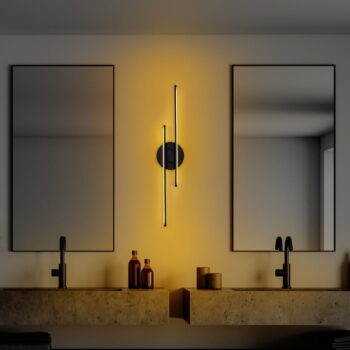 Čierne LED nástenné svietidlo Umut – Opviq lights - Image 5