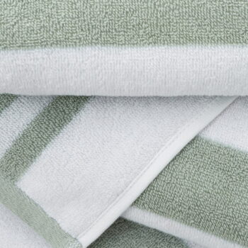 Biely/sivý bavlnený uterák 50x85 cm Stripe Jacquard – Bianca - Image 3