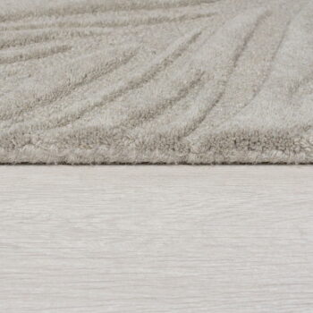 Svetlosivý vlnený koberec 200x290 cm Lino Leaf – Flair Rugs - Image 3