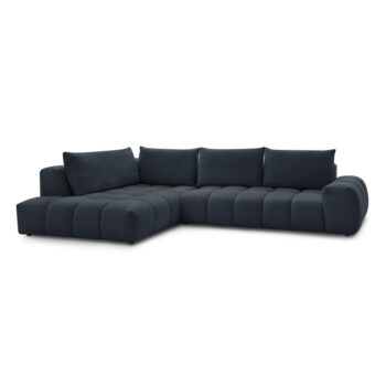 Tmavomodrá rohová pohovka Everest – Bobochic Paris – Obrázok 4