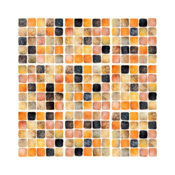 Sada 9 nástenných samolepiek Ambiance Wall Decal Tiles Mosaics Sanded Grade, 15 × 15 cm - Image 2