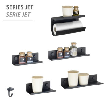 Samodržiaci kovový držiak na kuchynské utierky Jet - Wenko - Image 2