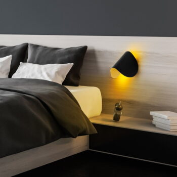 Čierne LED nástenné svietidlo Heybe – Opviq lights - Image 4