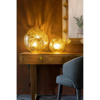 Stolová lampa v zlatej farbe Dutchbone Lune, ø 39 cm - Image 11