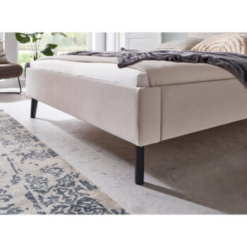 Béžová čalúnená dvojlôžková posteľ 140x200 cm Leira – Meise Möbel – Obrázok 9