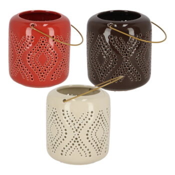 Lampáš 3 ks z terakoty (výška 13,5 cm) Dessert Dream – Esschert Design – Obrázok 3