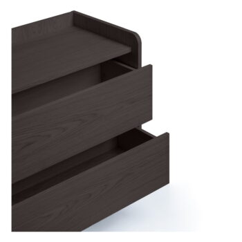 Čierna vysoká komoda v dekore duba 80x82 cm Wrap – Bonami Selection - Image 6