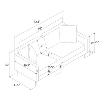 Tyrkysovomodrá zamatová pohovka CosmoLiving by Cosmopolitan Highland – Obrázok 2