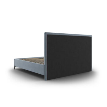 Svetlomodrá čalúnená dvojlôžková posteľ s úložným priestorom s roštom 140x200 cm Casey – Mazzini Beds - Image 5