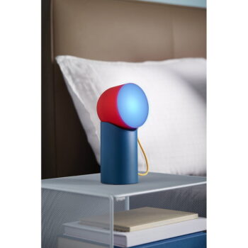 Červeno-modrá LED stolná lampa (výška 14 cm) Orbe – Lexon – Obrázok 5