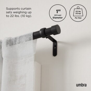 Oceľová roztiahnuteľná garniža 305 - 457 cm Cappa – Umbra – Obrázok 5