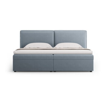 Svetlomodrá boxspring posteľ s úložným priestorom 180x200 cm Arendal – Cosmopolitan Design – Obrázok 5