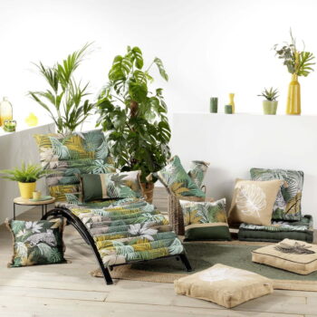 Záhradný sedák na ležadlo 60x180 cm Tropicleo – douceur d'intérieur - Image 4