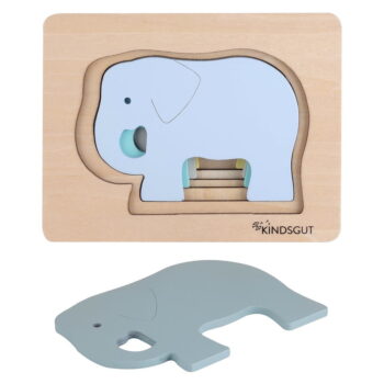 Drevené detské puzzle Kindsgut Elephant - Image 2