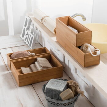 Bambusový organizér Compactor Woody, 30 × 15 × 6,35 cm - Image 4