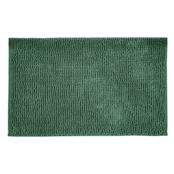 Tmavozelená textilná kúpeľňová predložka 50x80 cm Chenille - Allstar - Image 2