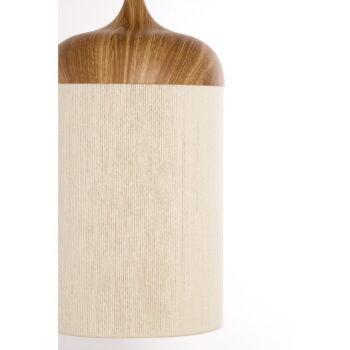 Závesné svietidlo v prírodnej farbe s textilným tienidlom ø 22 cm Dania – Light & Living - Image 3