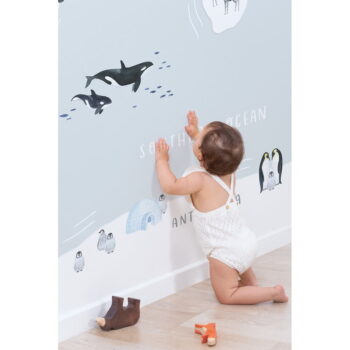 Detská tapeta 400 cm x 248 cm Animals World Map – Lilipinso - Image 4