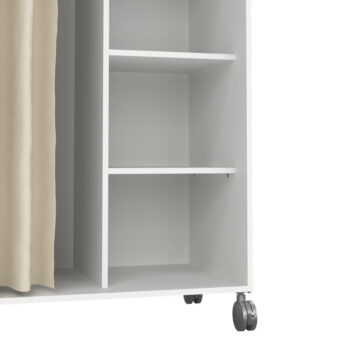Bielo-béžová šatníková skriňa 100x160 cm Kit – Tvilum – Obrázok 6
