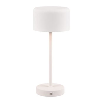 Biela LED stmievateľná stolová lampa (výška 30 cm) Jeff – Trio - Image 2