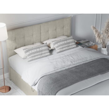 Béžová dvojlôžková posteľ Mazzini Beds Echaveria, 200 x 200 cm - Image 7