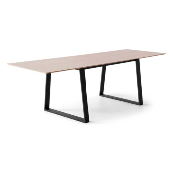 Rozkladací jedálenský stôl s doskou v dubovom dekore v prírodnej farbe 100x210 cm Meza – Hammel Furniture - Image 2