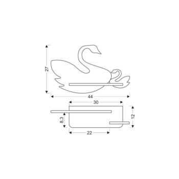 Bielo-ružové detské svietidlo Swan - Candellux Lighting - Image 6