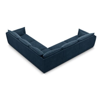 Tmavomodrá rohová pohovka (variabilná) Vanda - Mazzini Sofas - Image 3