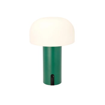 Biela/zelená LED stolová lampa (výška  22,5 cm) Styles – Villa Collection - Image 2