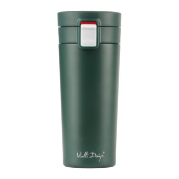 Zelený cestovný termohrnček Vialli Design Fuori, 400 ml - Image 4