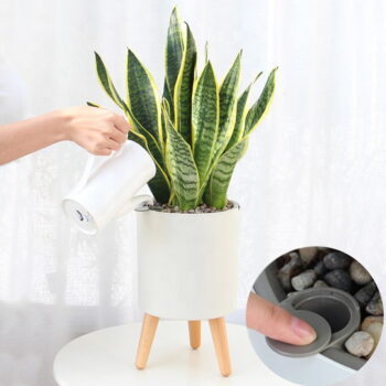 Biely samozavlažovací kvetináč Tomasucci Calla, ø 22,8 cm - Image 3