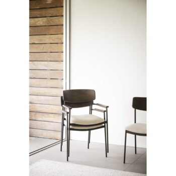 Krémovo-tmavohnedé jedálenské stoličky v súprave 2 ks Maymont – Rowico – Obrázok 3