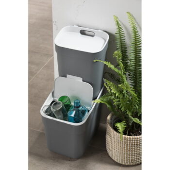 Svetlomodrý odpadkový kôš na triedený odpad z recyklovaného plastu 20 l Ready To Collect – Curver - Image 8