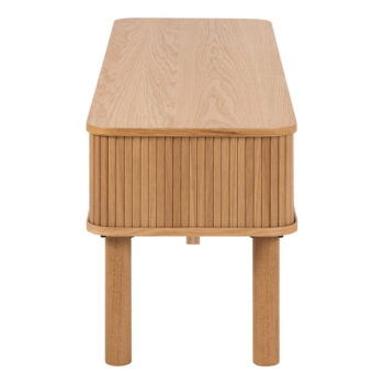 TV stolík v dekore duba v prírodnej farbe 140x45 cm Langley – Actona - Image 4