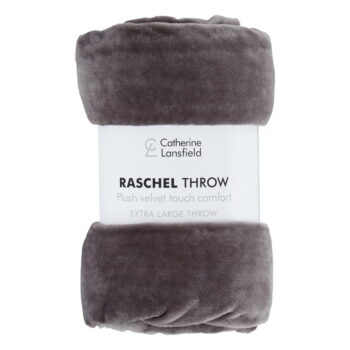 Sivá prikrývka 200x240 cm Raschel – Catherine Lansfield – Obrázok 3