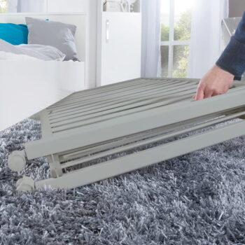 Sivá skladacia postieľka na kolieskach 60x120 cm Fold up – Roba - Image 8