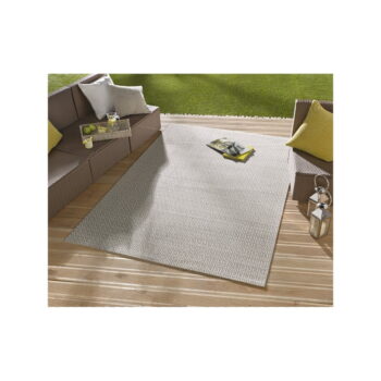 Sivý vonkajší koberec NORTHRUGS Coin, 80 x 150 cm - Image 2