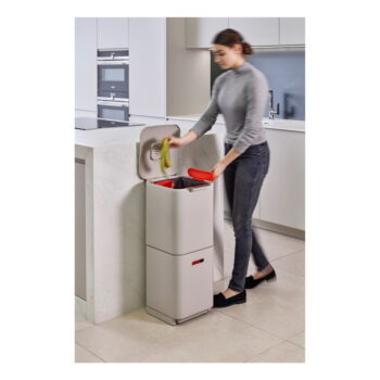 Krémovobiely kôš na triedený odpad Joseph Joseph Totem Compact, 40 l - Image 9