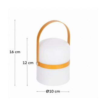 Biela vonkajšia lampa Kave Home Janvir, výška 16 cm - Image 8