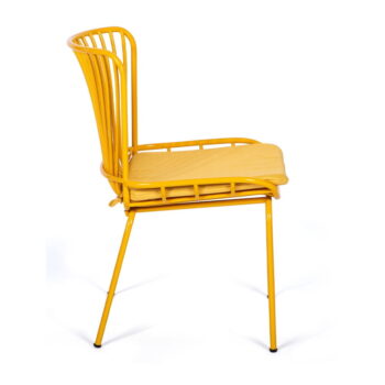 Súprava 2 žltých záhradných stoličiek Bonami Selection Rimini – Obrázok 2
