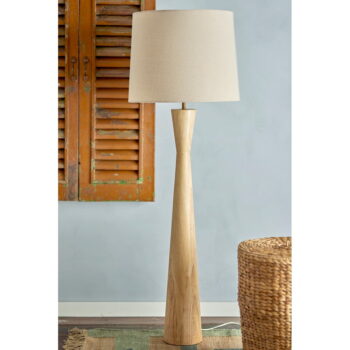 Béžová stojacia lampa s textilným tienidlom (výška 130 cm) Leonor – Bloomingville - Image 2
