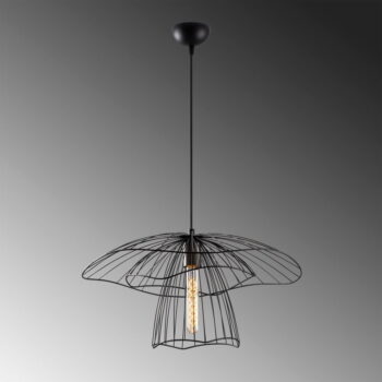 Čierne závesné svietidlo ø 50 cm Tel – Opviq lights - Image 4