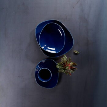 Tmavomodrý porcelánový hlboký tanier Like by Villeroy & Boch, 20 cm - Image 3