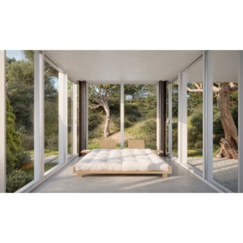 Dvojlôžková posteľ z borovicového dreva s roštom v prírodnej farbe 160x200 cm Social Bed – Karup Design - Image 5