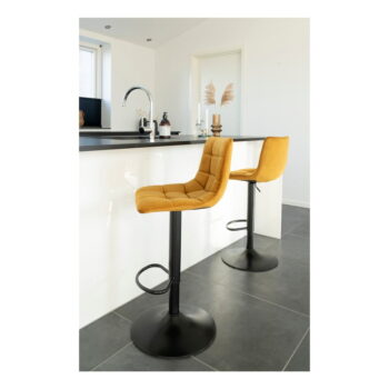 Žlté barové stoličky v súprave 2 ks 88 cm Middelfart – House Nordic - Image 5