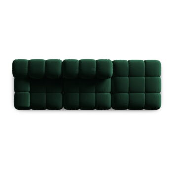 Zelená zamatová pohovka 282 cm Bellis – Micadoni Home – Obrázok 5