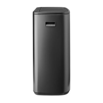 Tmavosivý dotykový oceľový odpadkový kôš na triedený odpad 60 l Bo Touch Bin – Brabantia - Image 2