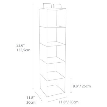 Závesný látkový organizér do skrine Soft Storage – Bigso Box of Sweden – Obrázok 8