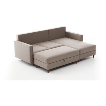 Béžová rohová pohovka (pravý roh) Eva – Balcab Home - Image 4