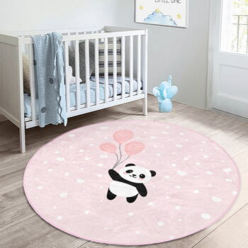 Ružový detský koberec ø 100 cm Comfort – Mila Home – Obrázok 7